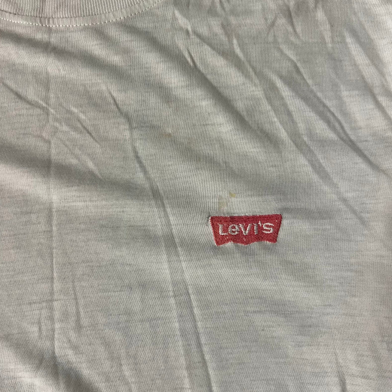 80s Levi's Big Logo Faded Distressed Vintage Tee M