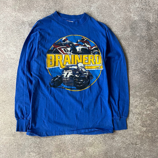 80s Brainerd Raceway Motorsports Hanes Big Logo Single Stitch Tee M