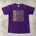 90s Jerzees Purple Big Logo Graphic Tee L
