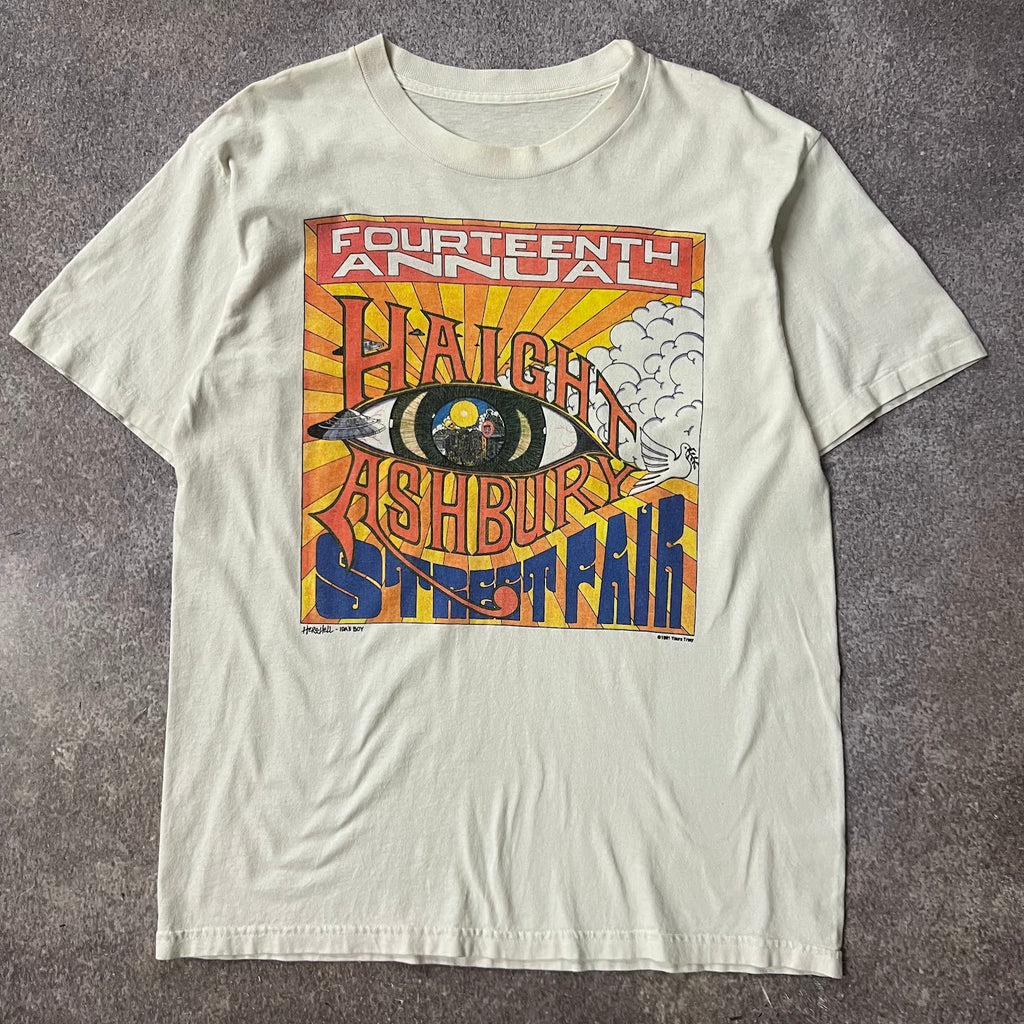 90s Graphic Faded Double Stitch Vintage Streetwear Tee L
