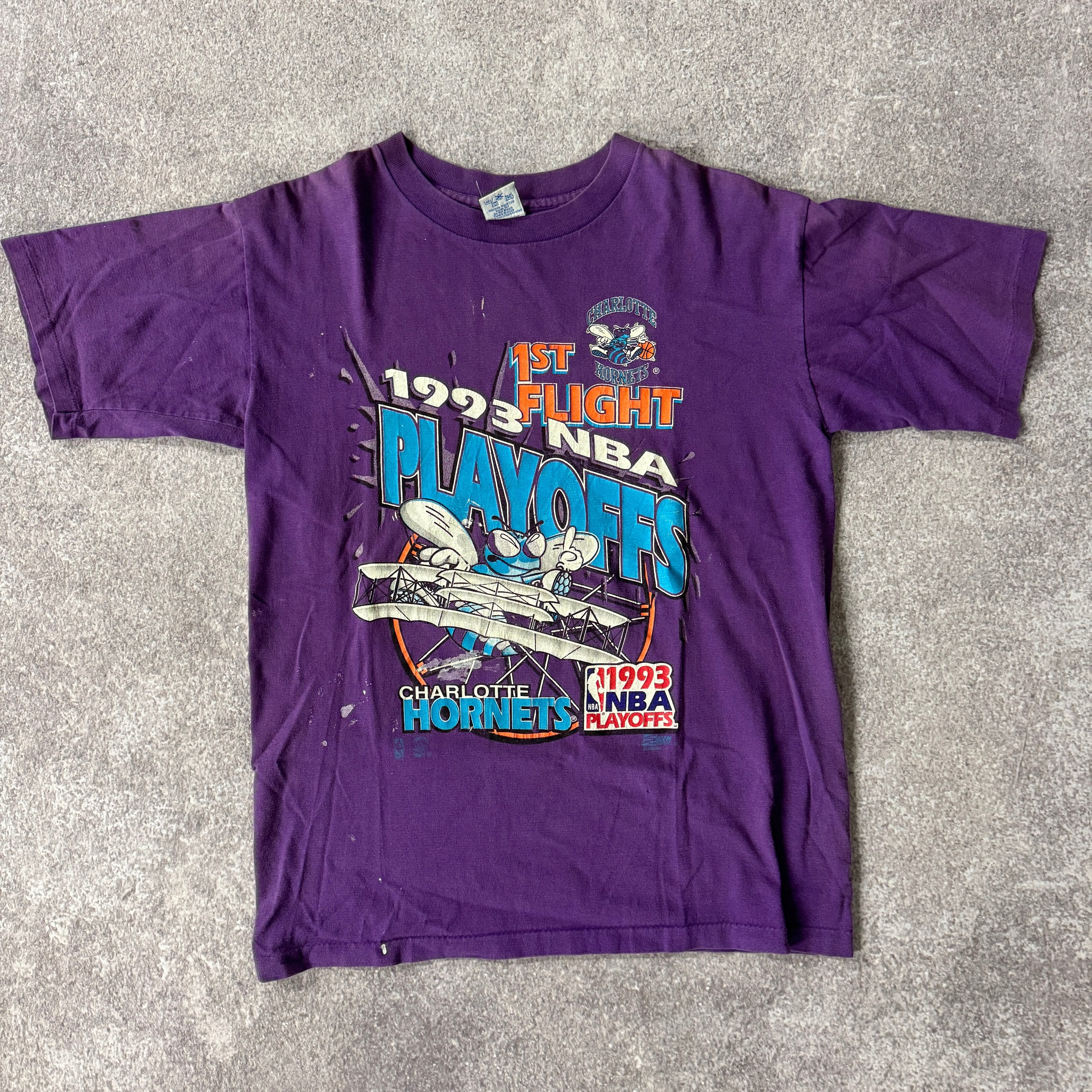 90s Charlotte Hornets Salem Sportswear Single Stitch Tee L