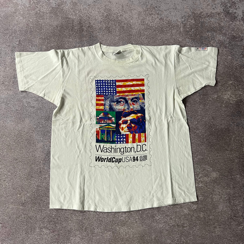 90s World Cup Washington, DC Gildan Big Logo Tee XL