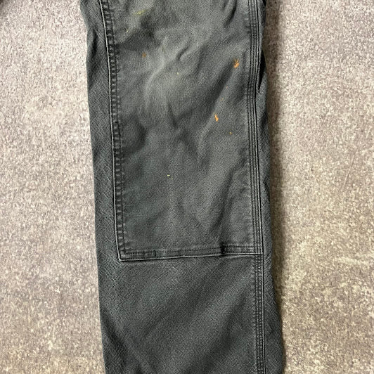 2010s Carhartt Workwear Distressed Relaxed Gray Vintage Pants 34x32