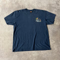 2010s Harley Davidson Orlando, Florida Blue Worn In Tee XXL
