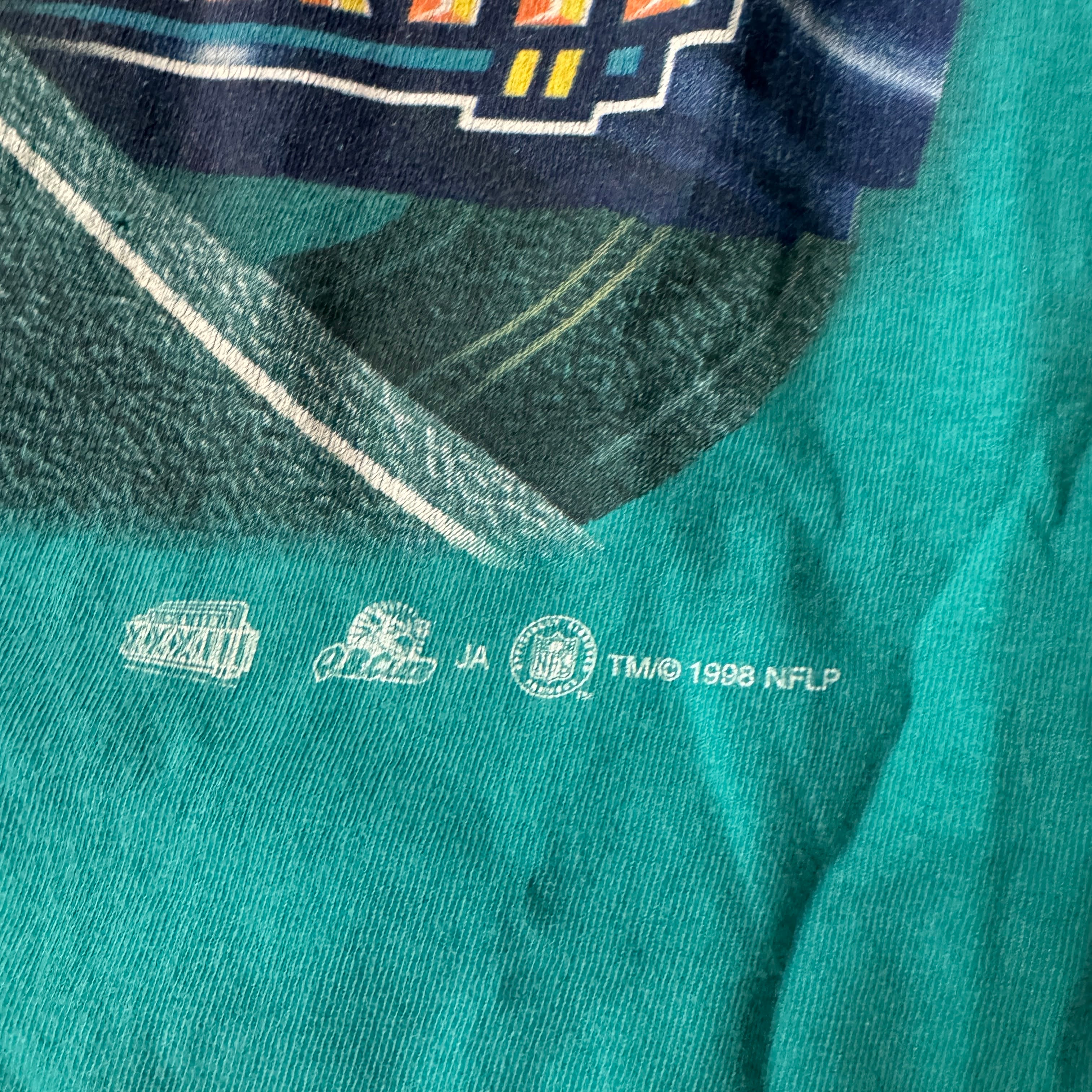 90s Miami Dolphins Salem Sportswear Big Logo Tee L