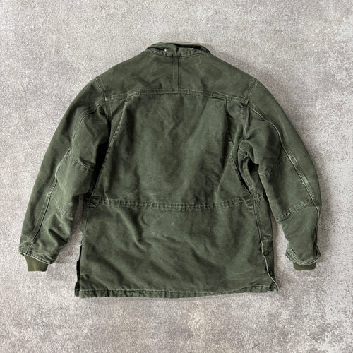 2010s Carhartt Sandstone Rancher Coat Green Heavyweight L