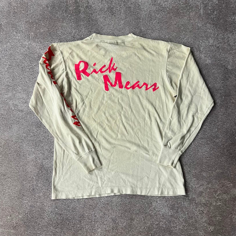 90s Rick Mears Racing Single Stitch Big Logo Long Sleeve Tee M