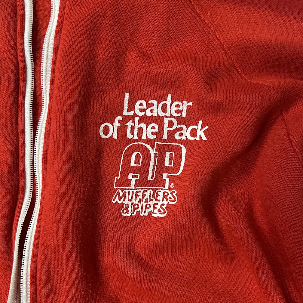 80s MooreWear Made in USA Vintage Zip Up Hoodie M