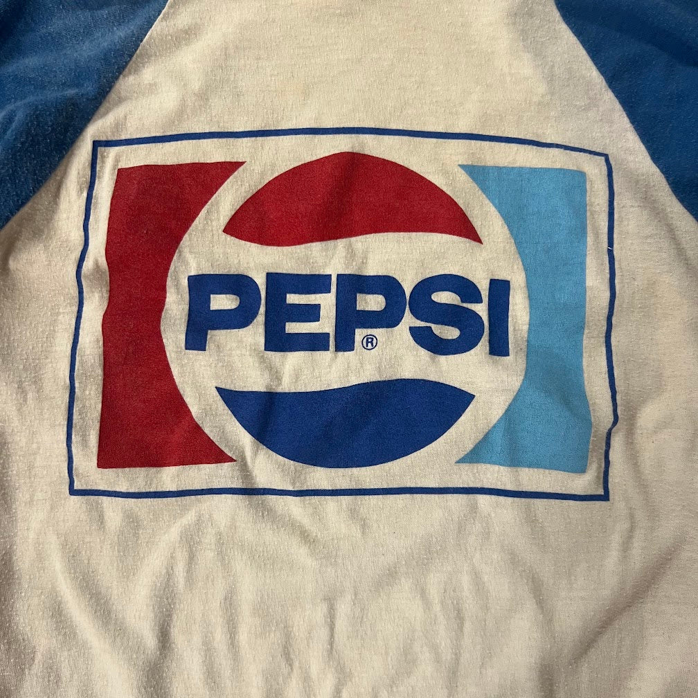 70s Signal Sports Faded Logo Graphic Vintage Long Sleeve Shirt M