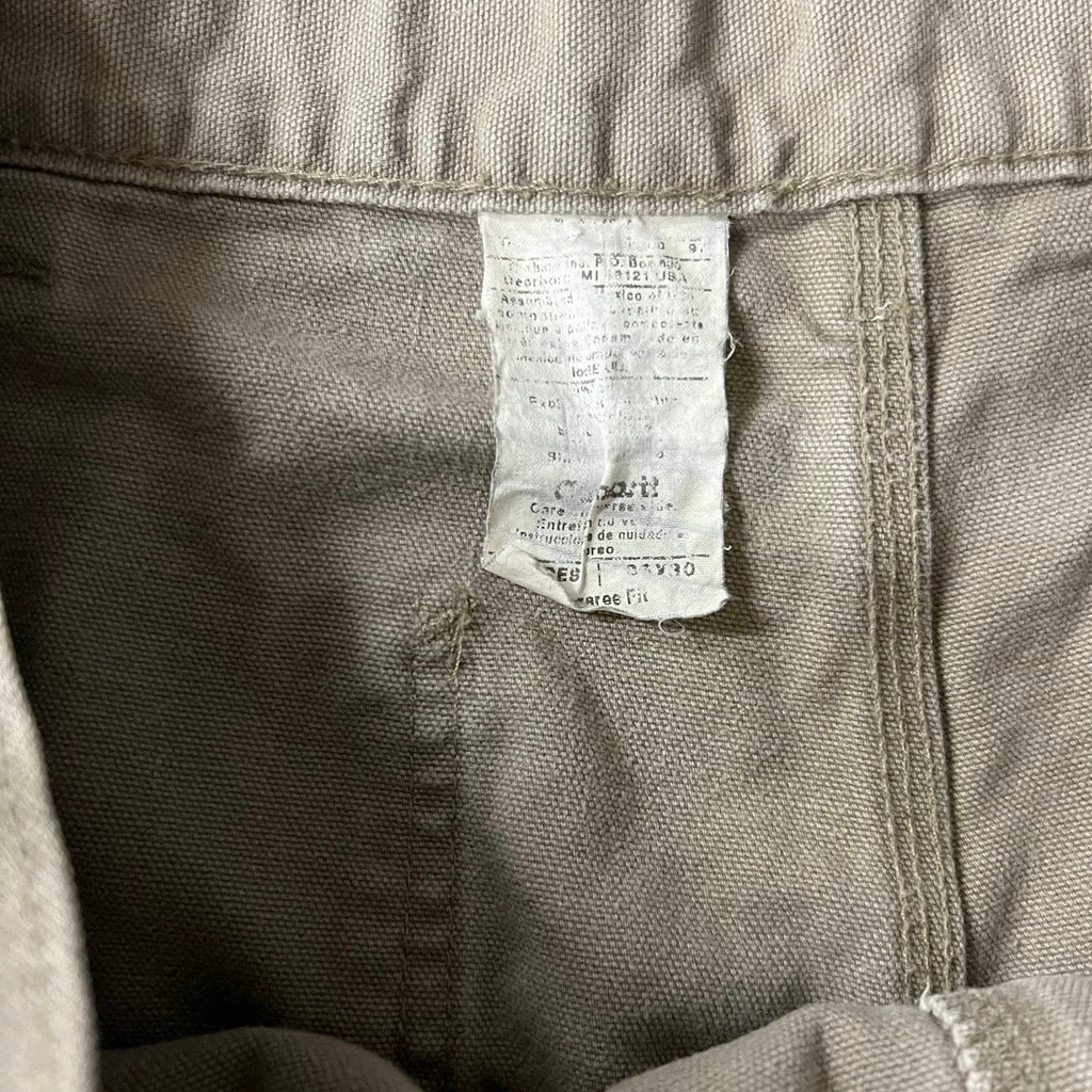 90s Carhartt Workwear Faded Regular Beige Vintage Pants 34x30