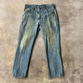 Modern Carhartt Workwear Faded Regular Blue Vintage Pants 36x32