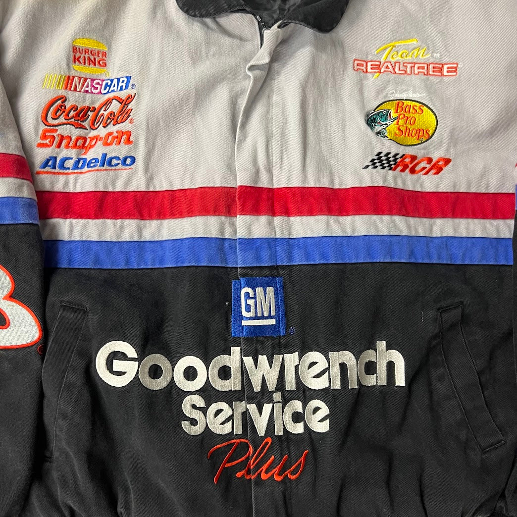 90s Dale Earnhardt NASCAR Chase Authentics Embroidered Puffer Jacket L