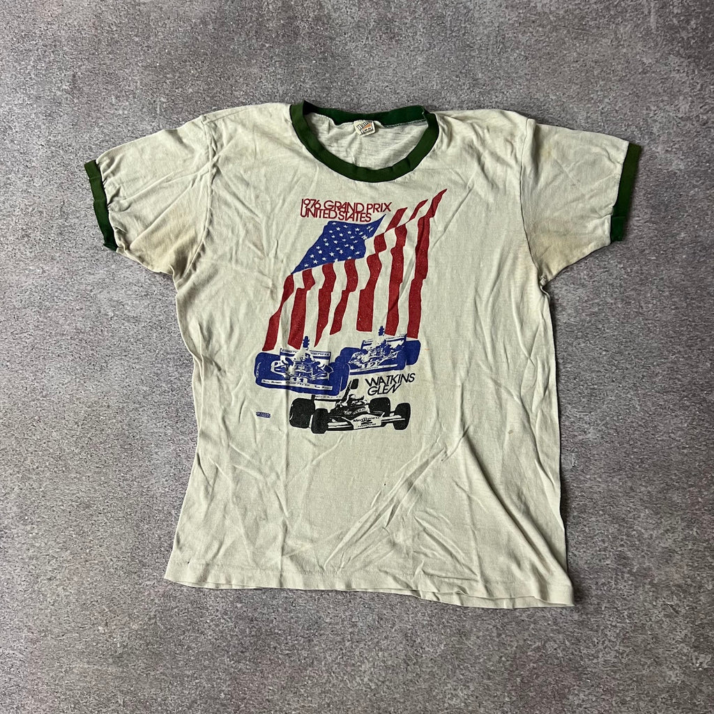 1976 NASCAR Grand Prix Single Stitch Big Logo Vintage Tee L