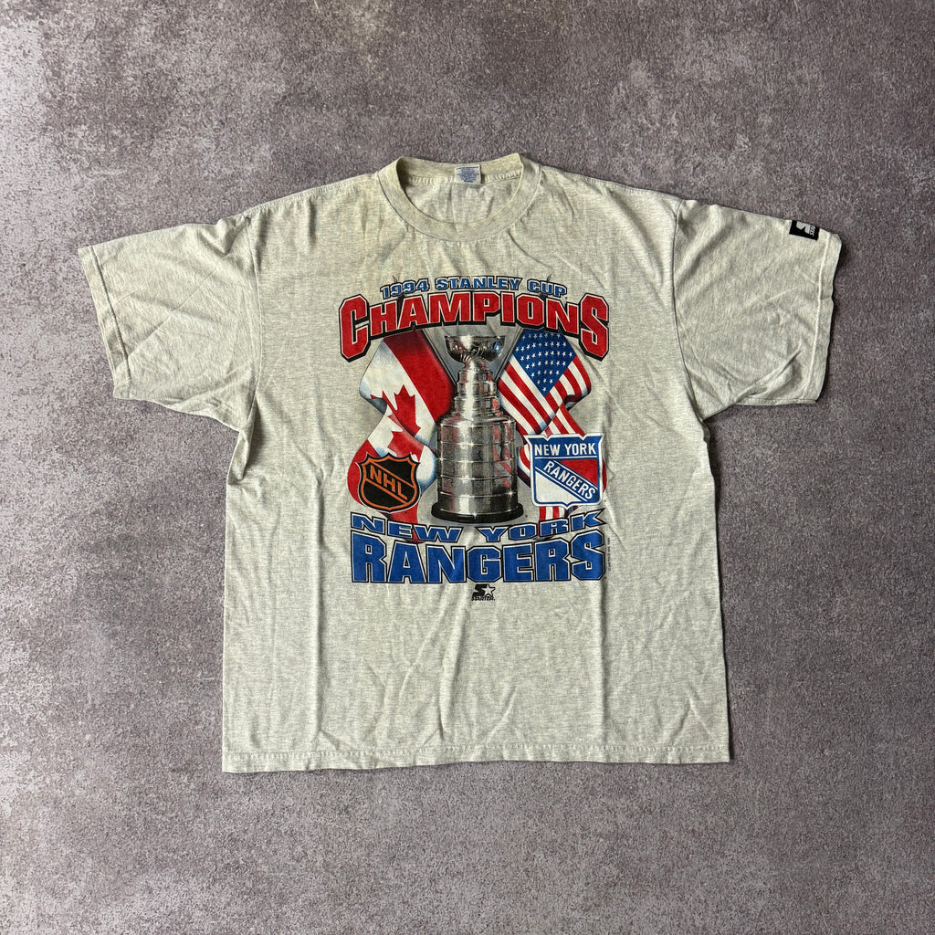 90s New York Rangers Starter Big Logo Tee XL