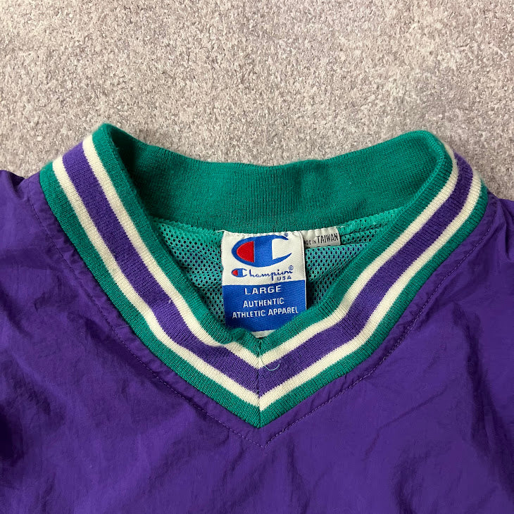 90s Champion Made in USA Embroidered Vintage Athletic Jacket L