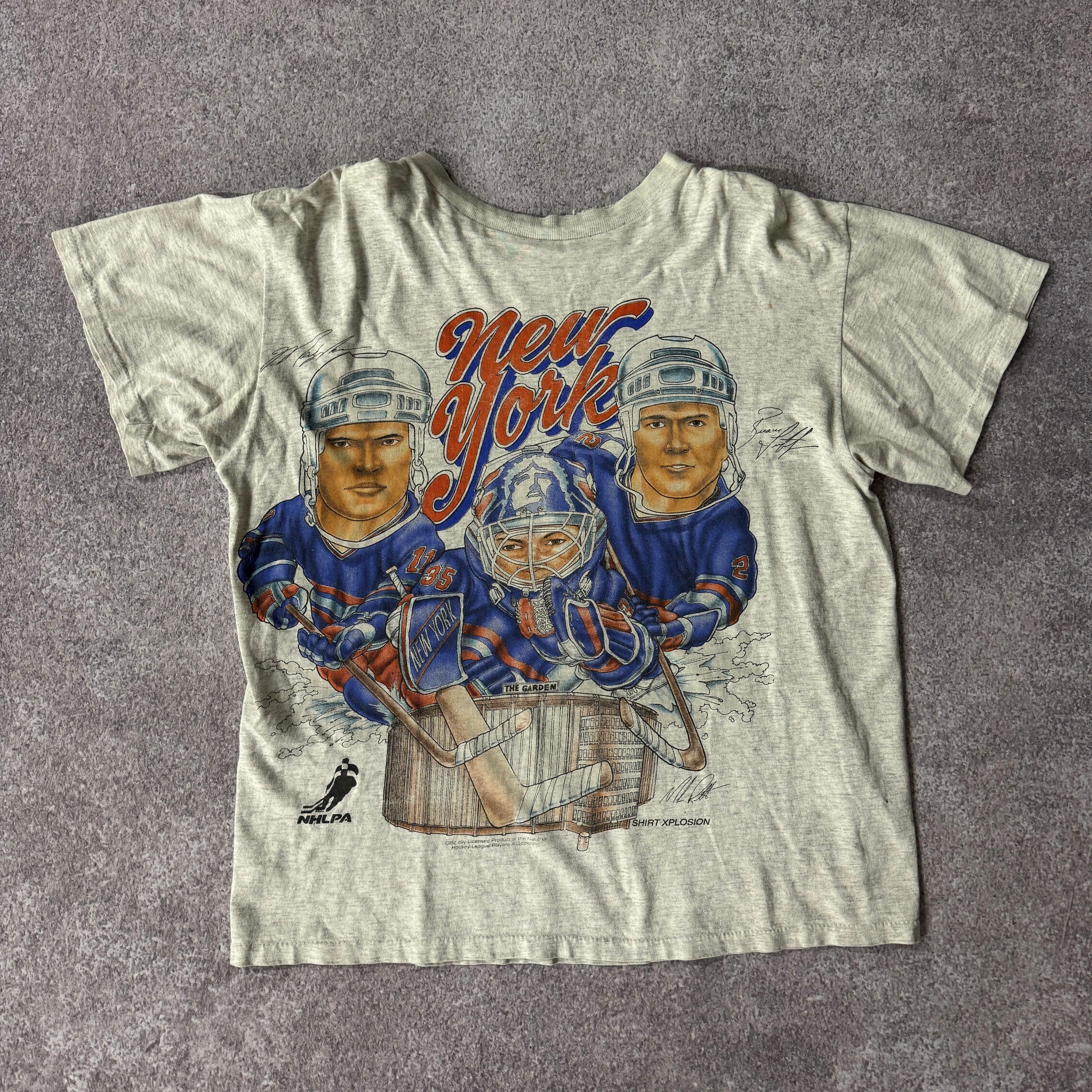 90s New York Rangers Oneita Single Stitch Tee M