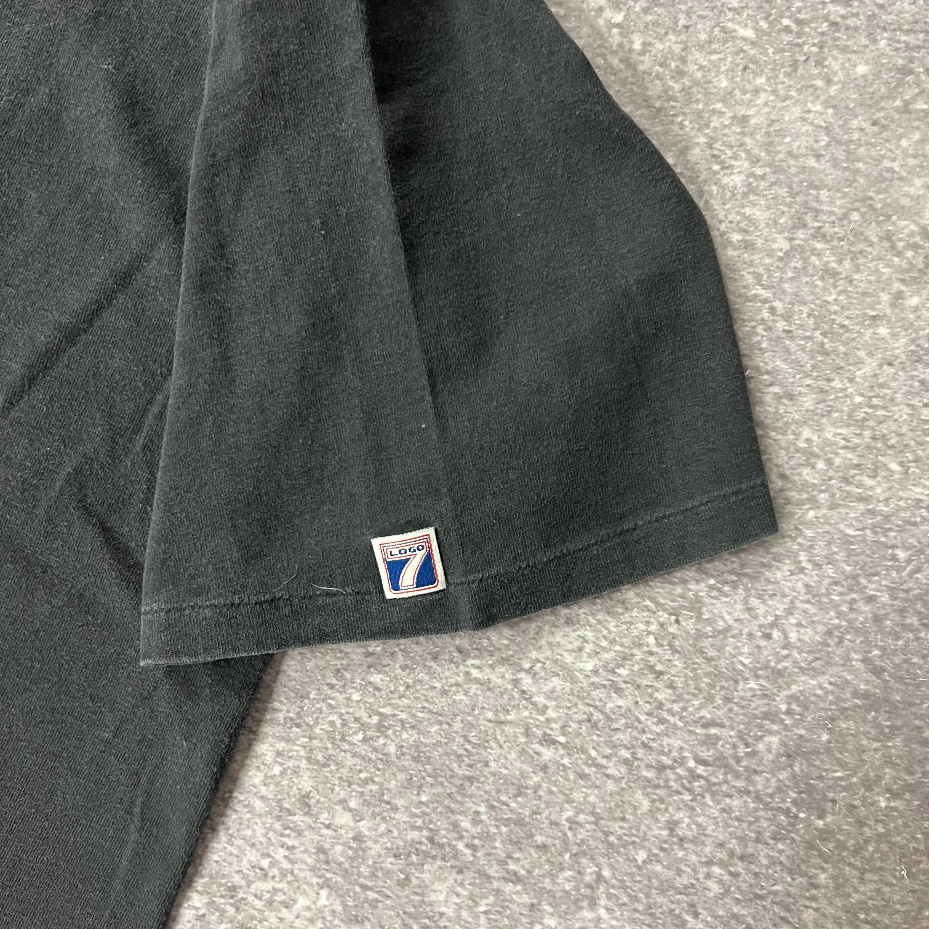 90s Florida Marlins Logo 7 Embroidered Single Stitch Tee L