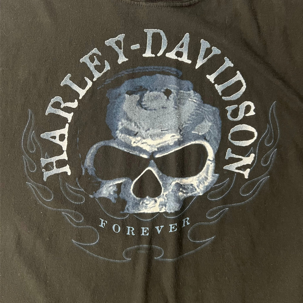 Y2K Harley Davidson Barre, Vermont Back Graphic Tee L