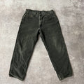 Y2K Levi's Black Distressed Sun Faded Jeans 36W x 30L