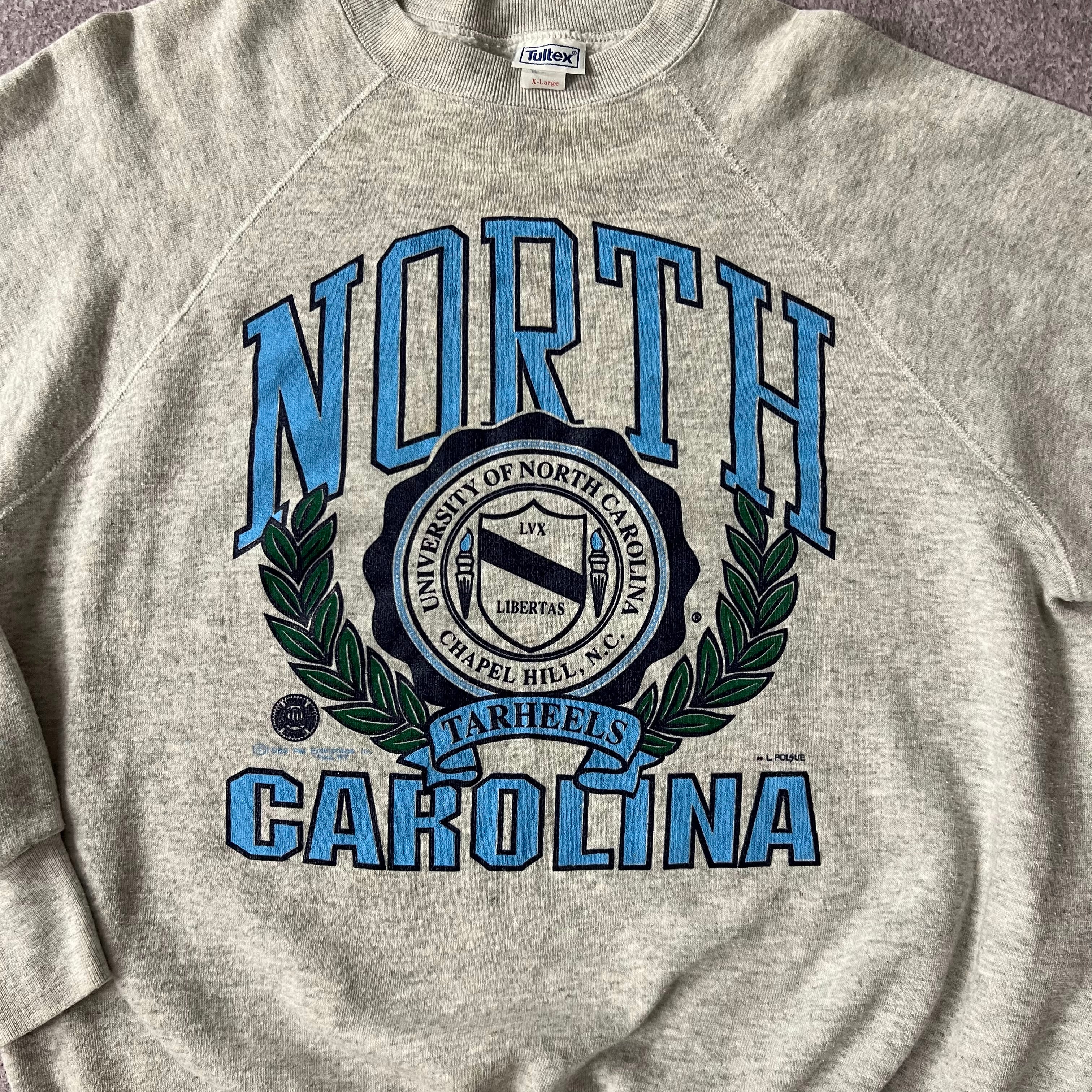 90s Tultex College Big Logo Crewneck L
