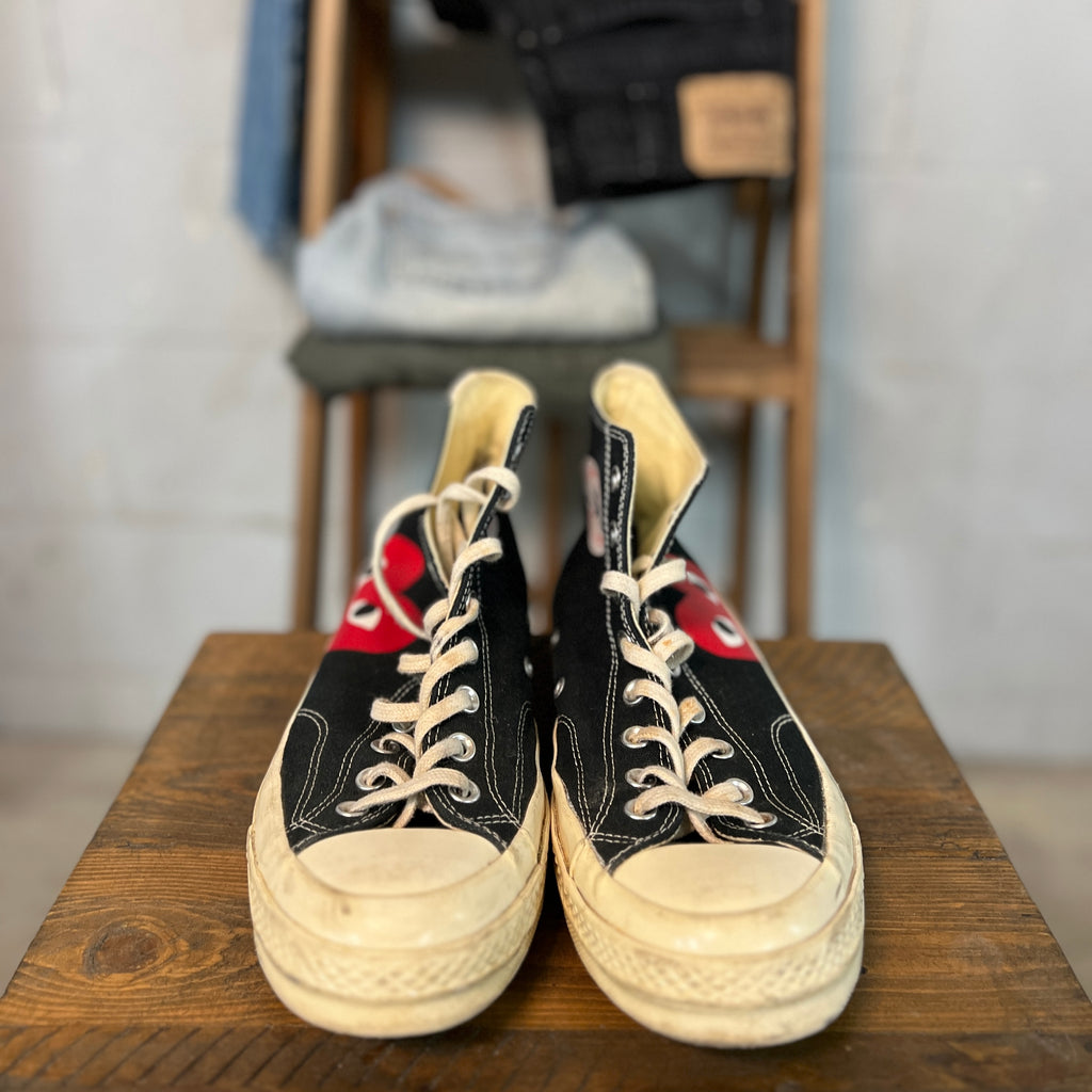 2020s Converse Comme des Garcons Play x Converse Chuck 70 High Sneakers Men's 10