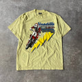 80s Unadilla Motocross Screen Stars Big Logo Back Graphic Single Stitch Tan Tee L