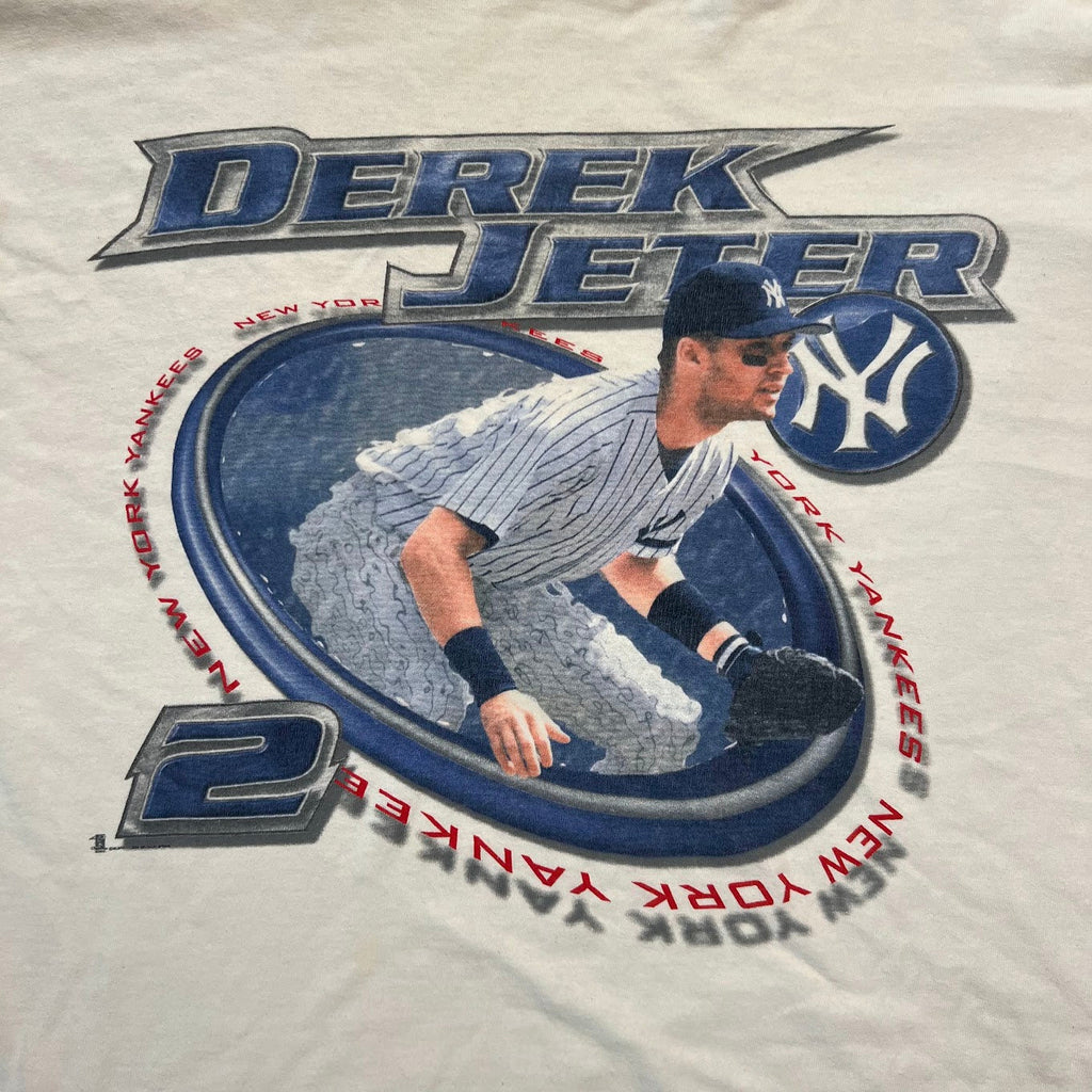 90s Derek Jeter New York Yankees MLB Starter Big Logo Vintage Tee XL