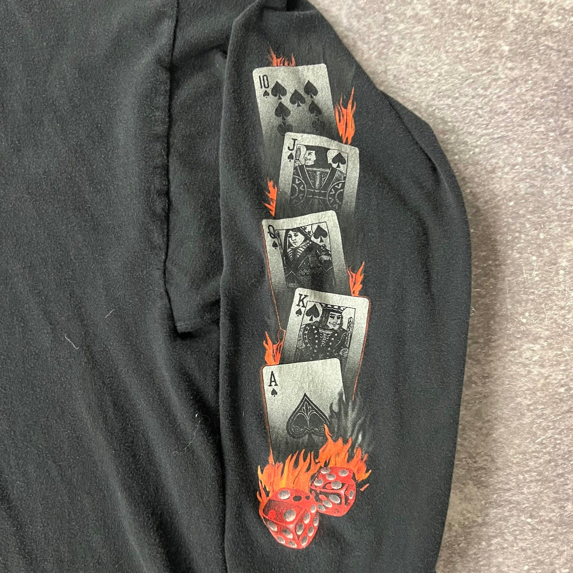 90s Harley Davidson Las Vegas Worn In Long Sleeve Tee XXL