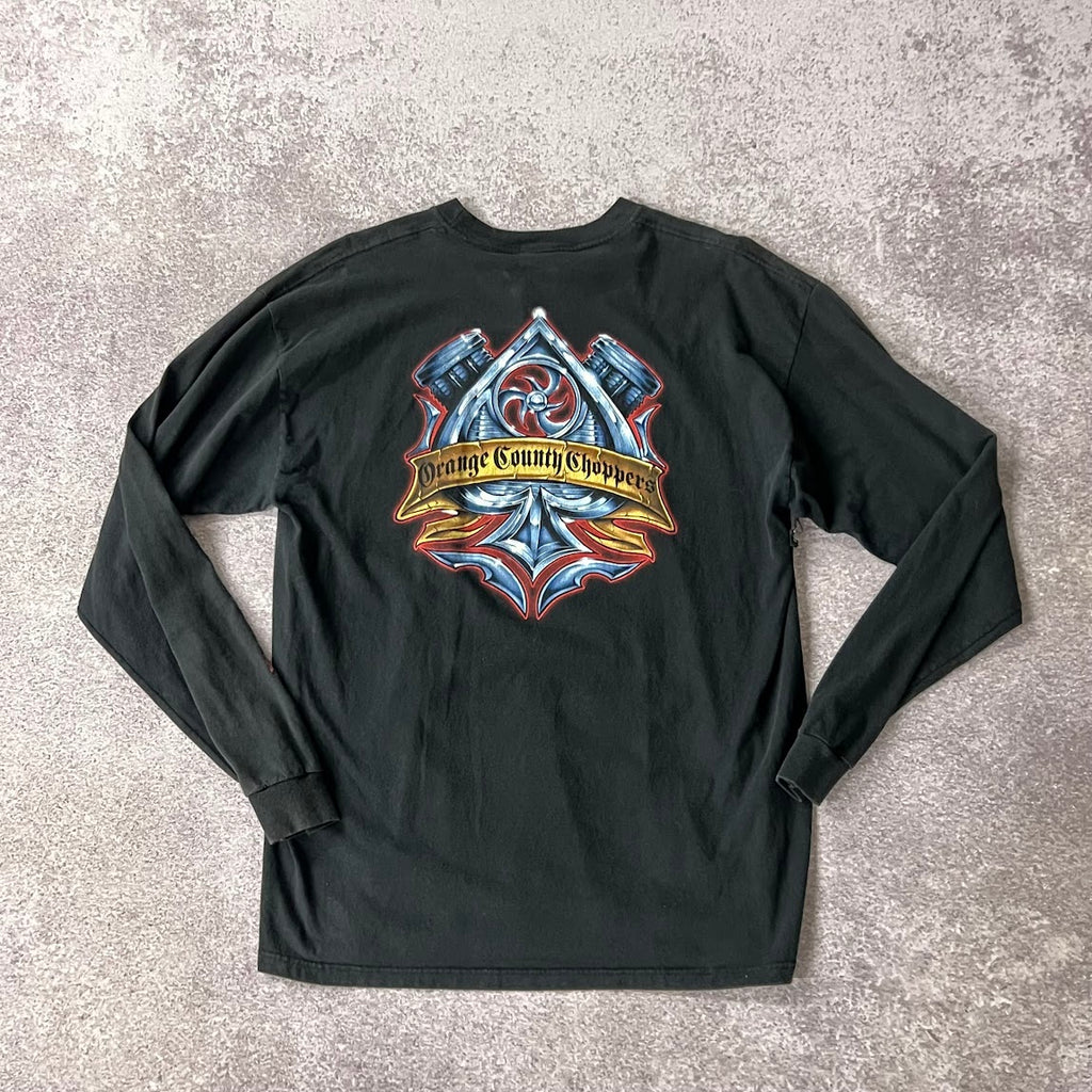 Y2K Orange County Choppers Worn In Long Sleeve Tee XL