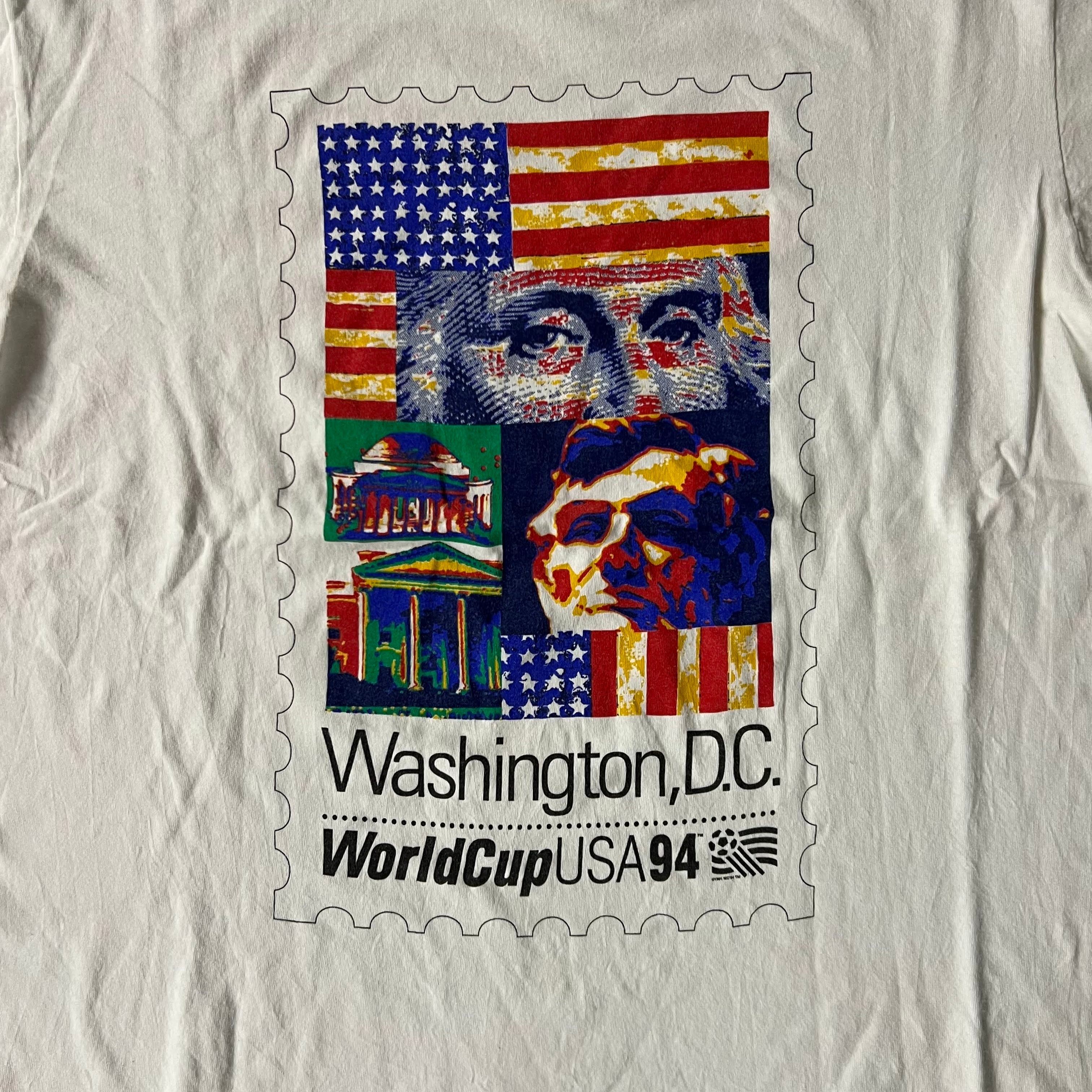 90s World Cup Washington, DC Gildan Big Logo Tee XL