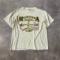 90s Montana Oneita Single Stitch Made in USA Vintage Graphic Tee L