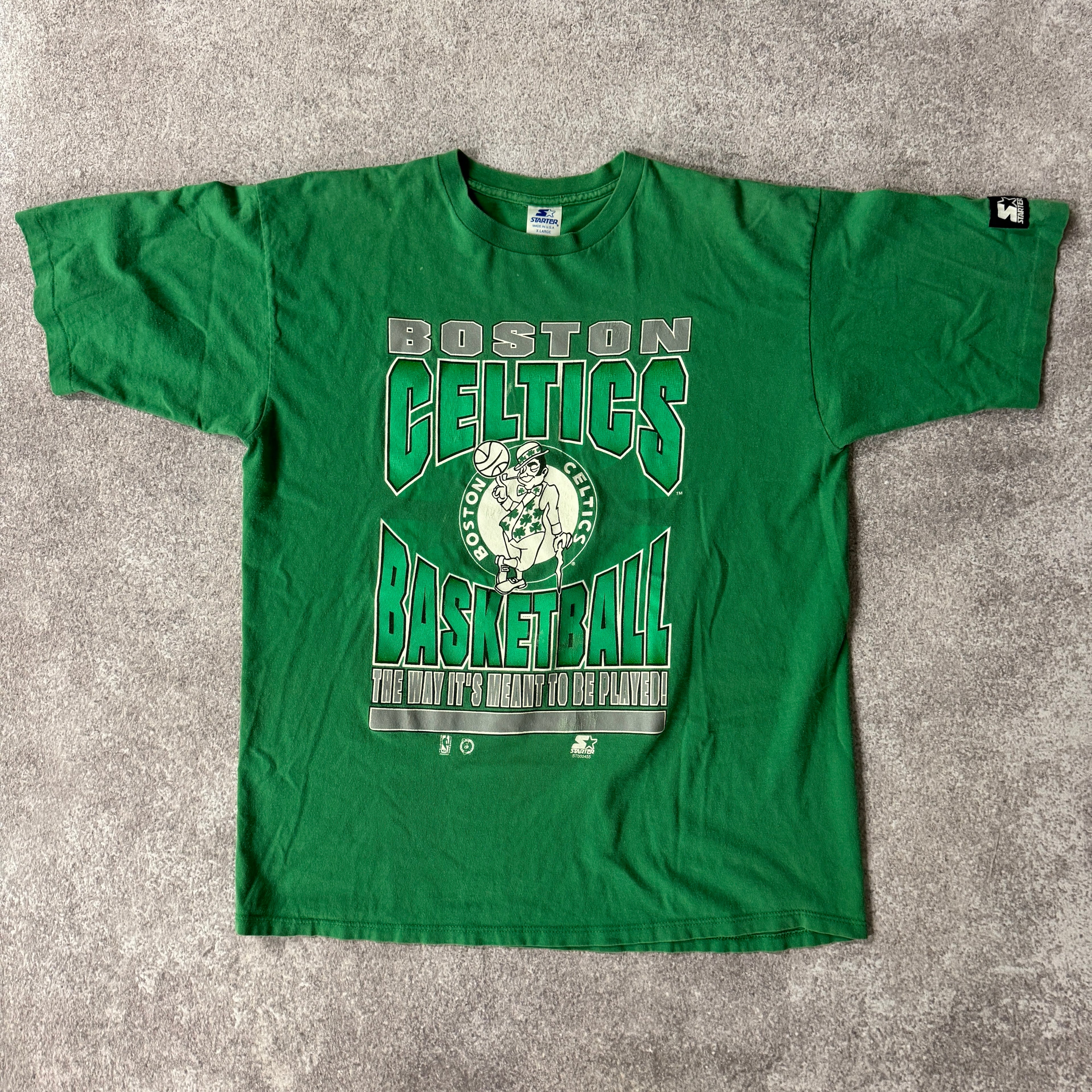 90s Boston Celtics Starter Big Logo Tee XL