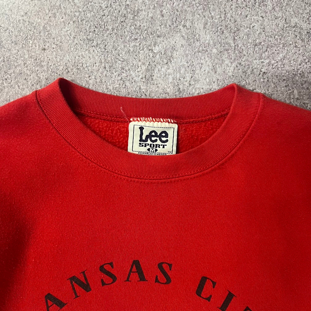 90s Kansas City Chiefs NFL Lee Sport Big Logo Vintage Crewneck M