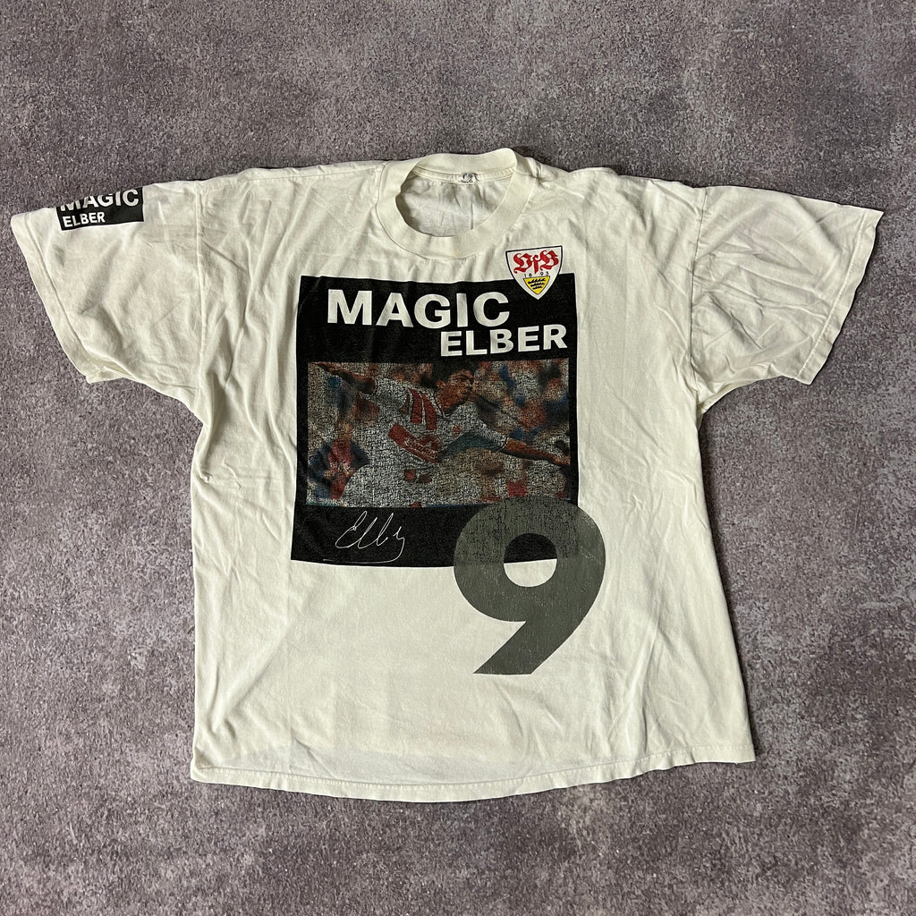 90s Hanes Magic Elber Soccer Big Logo Tee XXL