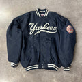 80s New York Yankees MLB Starter Big Logo Embroidered Puffer Jacket XXL