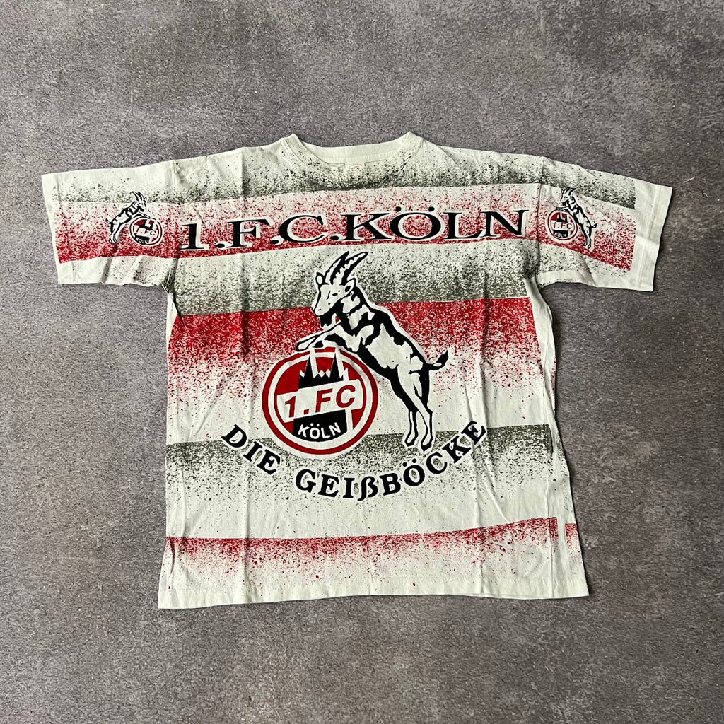 90s FC Koln American Style All Over Print Tee XL