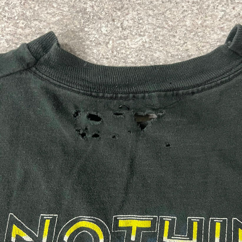 1997 Jeff Gordon Nothin' Lucky Logo Back Graphic Faded Vintage Tee L